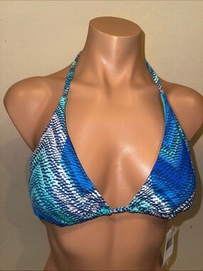NWT echo design beach halter bikini top bra